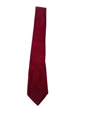 Donald J. Trump Signature Collection Red Polka Dot Tie Silk Mens Formalwear Clas